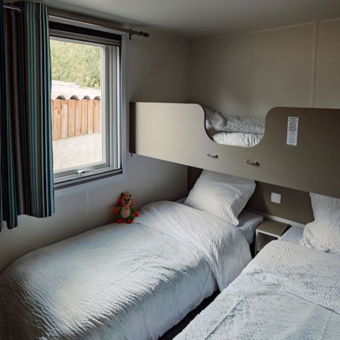 Stacaravan 6 personen - Cottage Confort 32m², 7pl-3ch