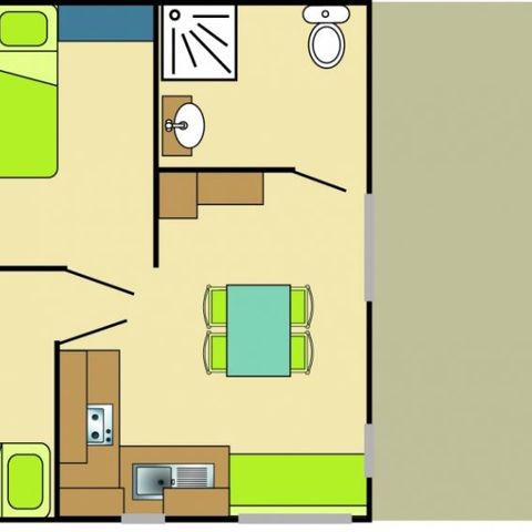 Chalet 6 personen - Evasion 2 kamers PMR 35m²
