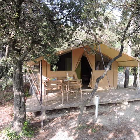 Safaritent 4 personen - Lodge Aventure Tent - 2 slaapkamers