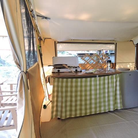 Safaritent 4 personen - Lodge Aventure Tent - 2 slaapkamers