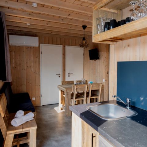 Stacaravan 6 personen - Cottage Premium 3 slaapkamers 6 pers. uitzicht op de wijngaard