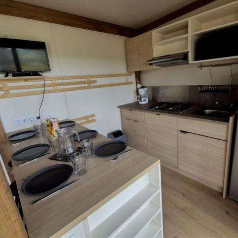 Stacaravan 6 personen - Cottage Premium 3 slaapkamers 6 pers. uitzicht op de wijngaard