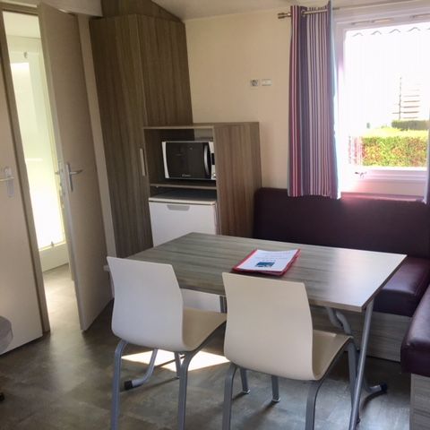 Stacaravan 4 personen - Loisir Confort 2bed. 4pers. - 25m2 Terras met parasol - SAM