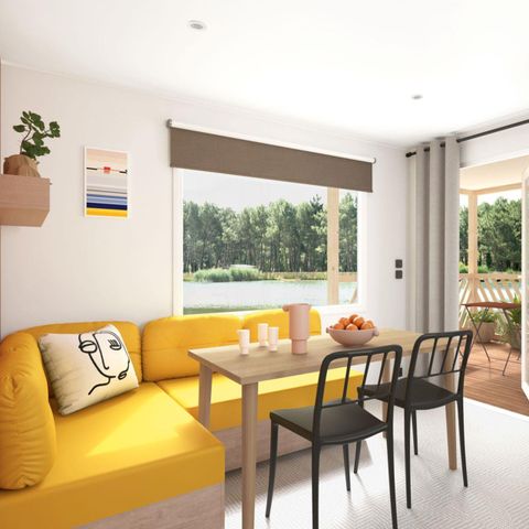 Stacaravan 4 personen - Loisir Confort 2bed. 4pers. - 20m2 Geïntegreerd terras - SAM
