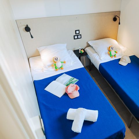 Stacaravan 4 personen - Sunêlia Prestige 2 slaapkamers 4 pers - 34 m2 - Overdekt terras - SAM
