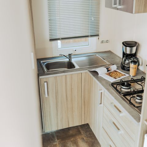 Stacaravan 4 personen - Loisir Confort 2bed. 4pers. - 25m2 Overdekt terras - SAM