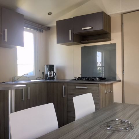 Stacaravan 4 personen - Loisir Confort 2bed. 4pers. - 25m2 Overdekt terras - SAM