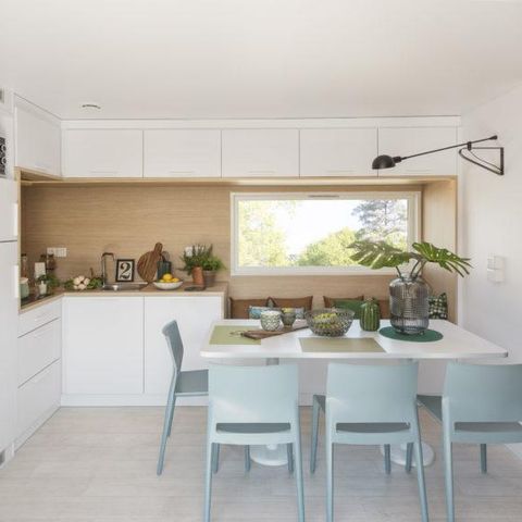 Stacaravan 6 personen - Sunêlia Luxe Taos Spa 3bed 6p - 40m2 - Exotische pergola