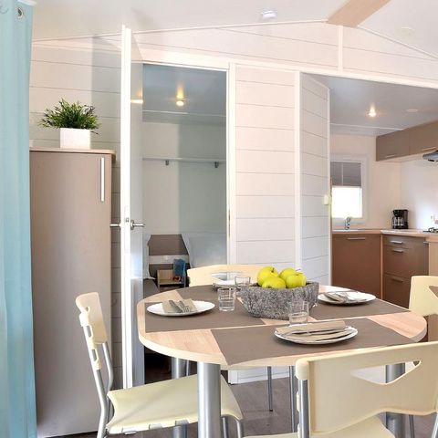 Stacaravan 4 personen -  COTTAGE CONFORT 2bed / 4p - 30m² - Overdekt terras - DIM
