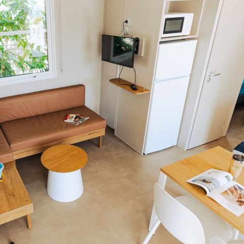 Stacaravan 6 personen - COTTAGE CONFORT 3bed / 6p - 35m² - Overdekt terras - DIM
