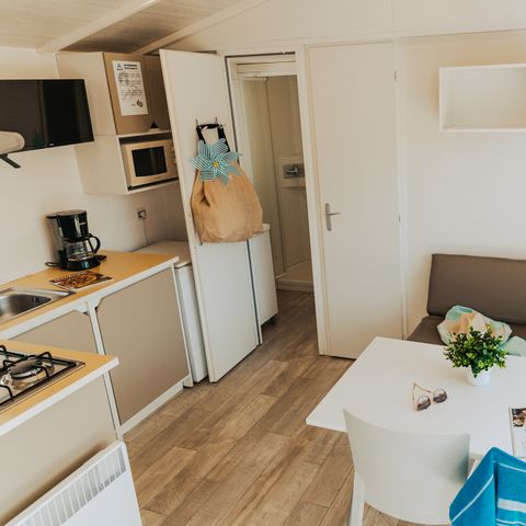 Stacaravan 4 personen - LOISIR CONFORT 2ch/4p - 20m² - Geïntegreerd terras