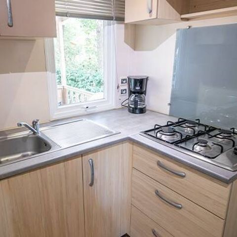 Stacaravan 4 personen - Mobile-home | Comfort | 2 Slaapkamers | 4 Pers. | Verhoogd terras | 1 badkamer