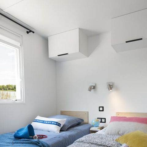 Bungalow 6 personen - Bungalow Kastanje 32 m² met houten terras