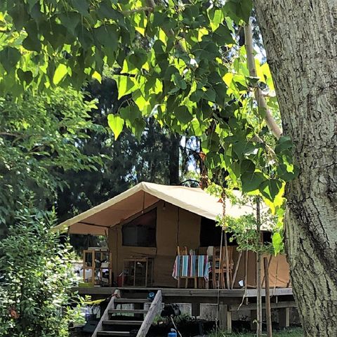 LODGE 4 personen - Ecolodge zonder sanitair voor 4 personen (2 slaapkamers)