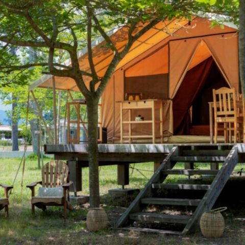 LODGE 4 personen - Ecolodge zonder sanitair voor 4 personen (2 slaapkamers)