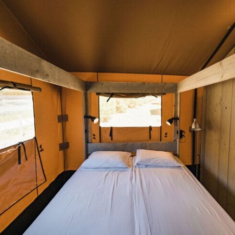 Safaritent 4 personen - Woodlodge 4 slaapplaatsen (2 slaapkamers)