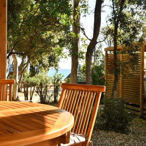 Stacaravan 4 personen - Declick 2 slaapkamers / 2 badkamers - Uitzicht op zee