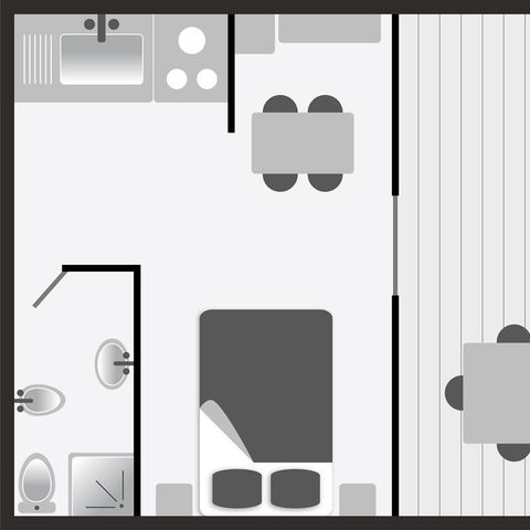 Villa 2 personen - Mini villa Type A