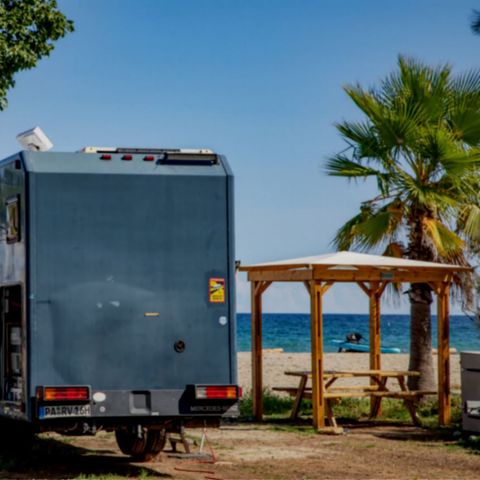 Kampeerplaats - Privilege standplaats 160m² Kust