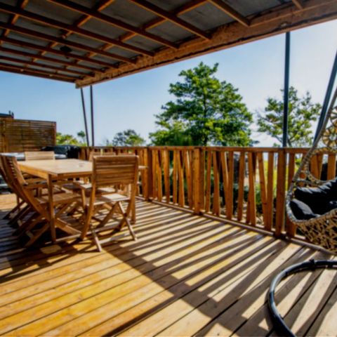 LODGE 9 personen - Prestige Lodge op palen aan zee 7p 3Ch SPA