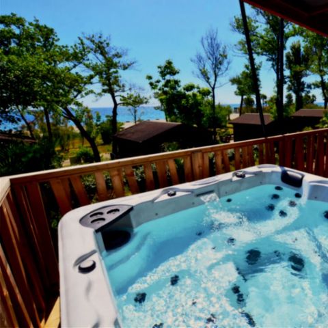 LODGE 9 personen - Prestige Lodge op palen aan zee 7p 3Ch SPA