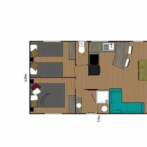 Chalet 5 personen - VIP Eco-Lodge 32m² (32m²)