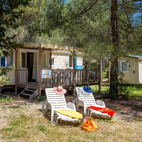 Stacaravan 6 personen - Mobile-home | Comfort XL | 3 slaapkamers | 6 pers. | Verhoogd terras | Airconditioning | TV