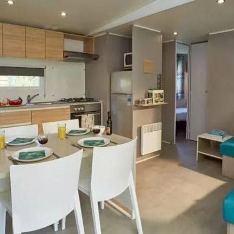 Stacaravan 6 personen - Premium 3 slaapkamer Lounge zonder TV