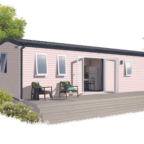 Stacaravan 8 personen - Stacaravan Confort+ 8 personen 4 slaapkamers 2 badkamers