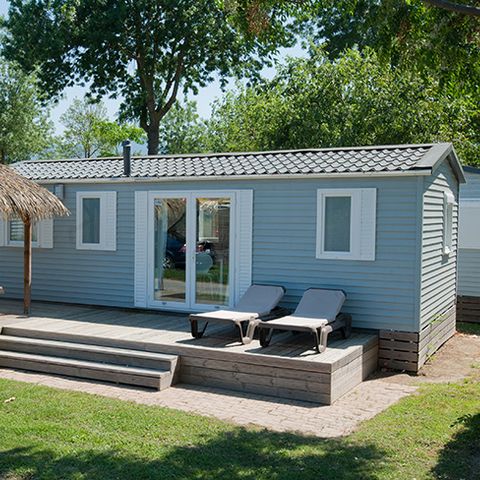 Stacaravan 6 personen - 3 slaapkamers 6 badkamers Half overdekt terras Airconditioning TV