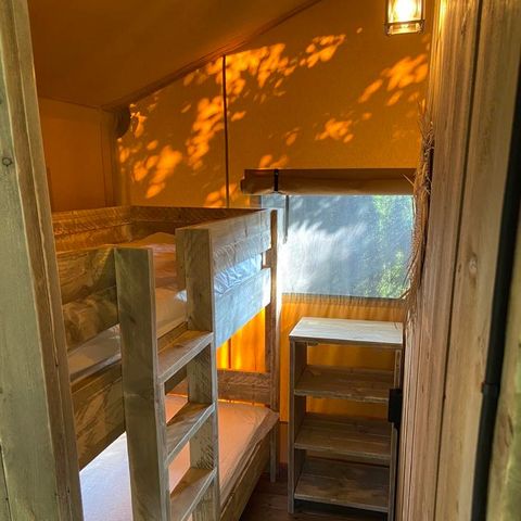 Safaritent 4 personen - 2-slaapkamer lodgetent