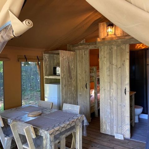 Safaritent 4 personen - 2-slaapkamer lodgetent