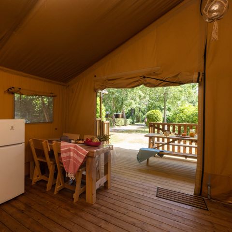 Tent 5 personen - 2-slaapkamer PMR lodge