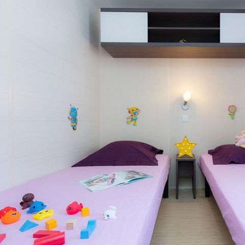 Stacaravan 4 personen - Hawaï 32 m² - 3 kamers - 2 slaapkamers