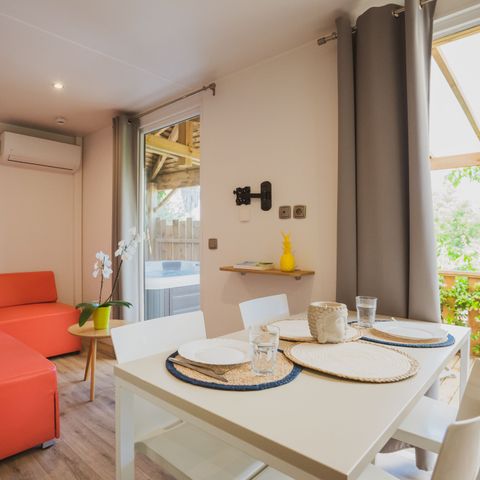 Stacaravan 4 personen - Mobil-Home Moorea SPA & dakterras - 52m2