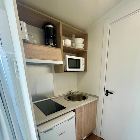 Stacaravan 2 personen - Twee keer 20 m² - Airconditioning