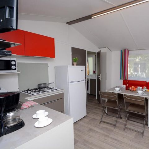 Stacaravan 5 personen - 2-slaapkamer stacaravan MIMOSA met airconditioning (29m²)