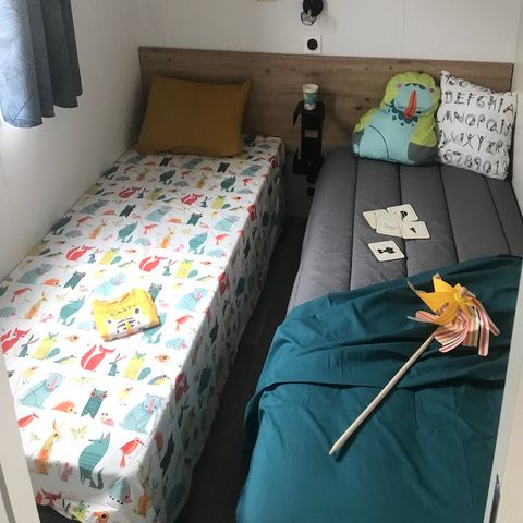 Stacaravan 5 personen - Stacaravan met 2 slaapkamers en airconditioning LAVANDE (27m²)