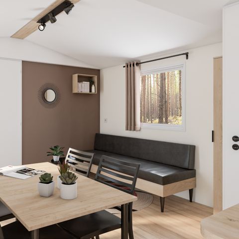 Stacaravan 5 personen - PHOENIX 2-slaapkamer stacaravan met airconditioning (33m²)