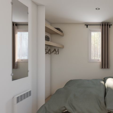 Stacaravan 5 personen - PHOENIX 2-slaapkamer stacaravan met airconditioning (33m²)