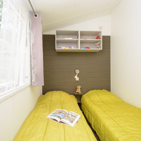 Stacaravan 5 personen - 2-slaapkamer stacaravan met airconditioning (34m²)