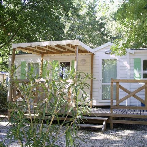 Stacaravan 6 personen - 3-slaapkamer stacaravan ROMARIN (31m²) met airconditioning