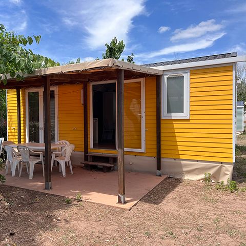 Stacaravan 6 personen - Huis - 30m² - airconditioning - 2 kamers