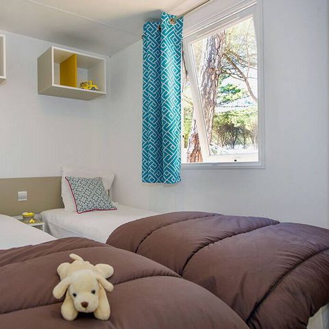 Stacaravan 8 personen - Mobile-home | Premium | 3 slaapkamers | 6/8 pers. | Verhoogd terras | Air-con.