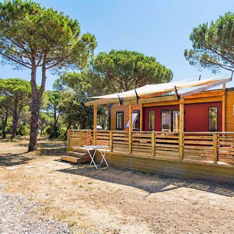 Stacaravan 8 personen - Stacaravan | Ultimate | 3 slaapkamers | 6/8 Pers | Verhoogd terras | Airconditioning | TV