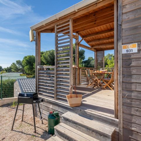 Chalet 5 personen - Chalet | Comfort | 2 Slaapkamers | 5 Pers | Verhoogd terras | Airconditioning | TV