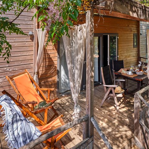 Stacaravan 6 personen - Lodge - 2 tot - Met airconditioning Plancha