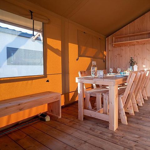 Tent van canvas en hout 7 personen - SunLodge Taiga&Kambi