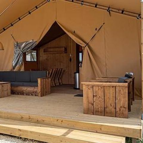 Tent van canvas en hout 5 personen - SunLodge Taiga