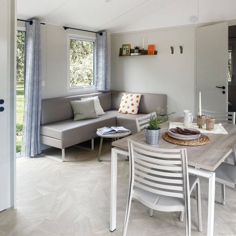 Stacaravan 6 personen - Mobile-home | Comfort | 3 Slaapkamers | 6 Pers. | Verhoogd terras | Airconditioning
